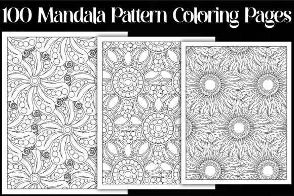 100 Mandala Pattern Coloring Pages for Designers