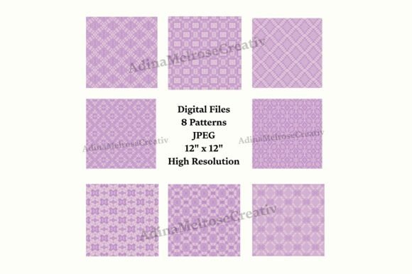8 Modern Lavender Geometric Backgrounds: A Creative Tool for Elegant Design Projects