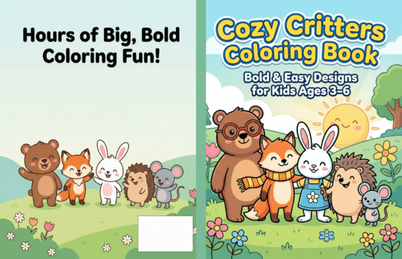 Cozy Critters Coloring Book Bundle