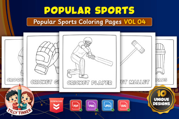 Evaluating Popular Sports Coloring Pages Vol 04 for Educational and Creative Projects