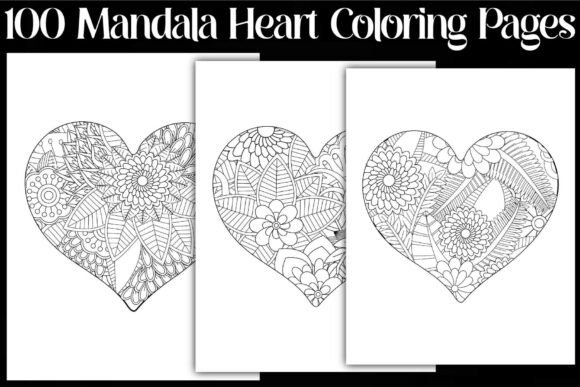 Mandala Heart Coloring Pages