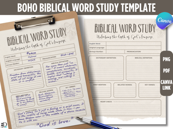 Moving Beyond the English Translation with the Boho Biblical Word Study Template