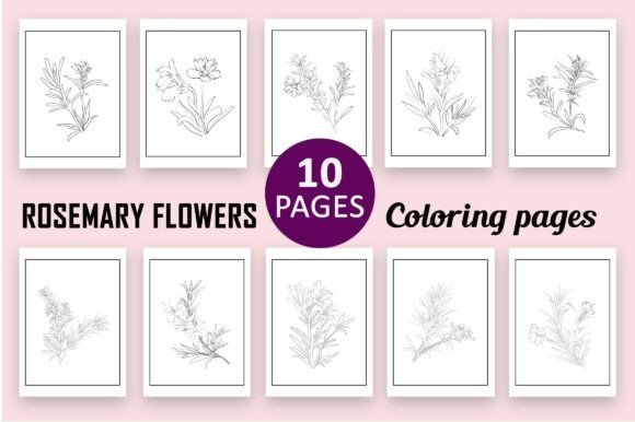 The Creative Potential of Rosemary Flower Coloring Pages for Adults