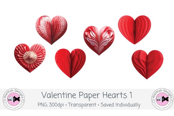 Valentine Paper Hearts 1